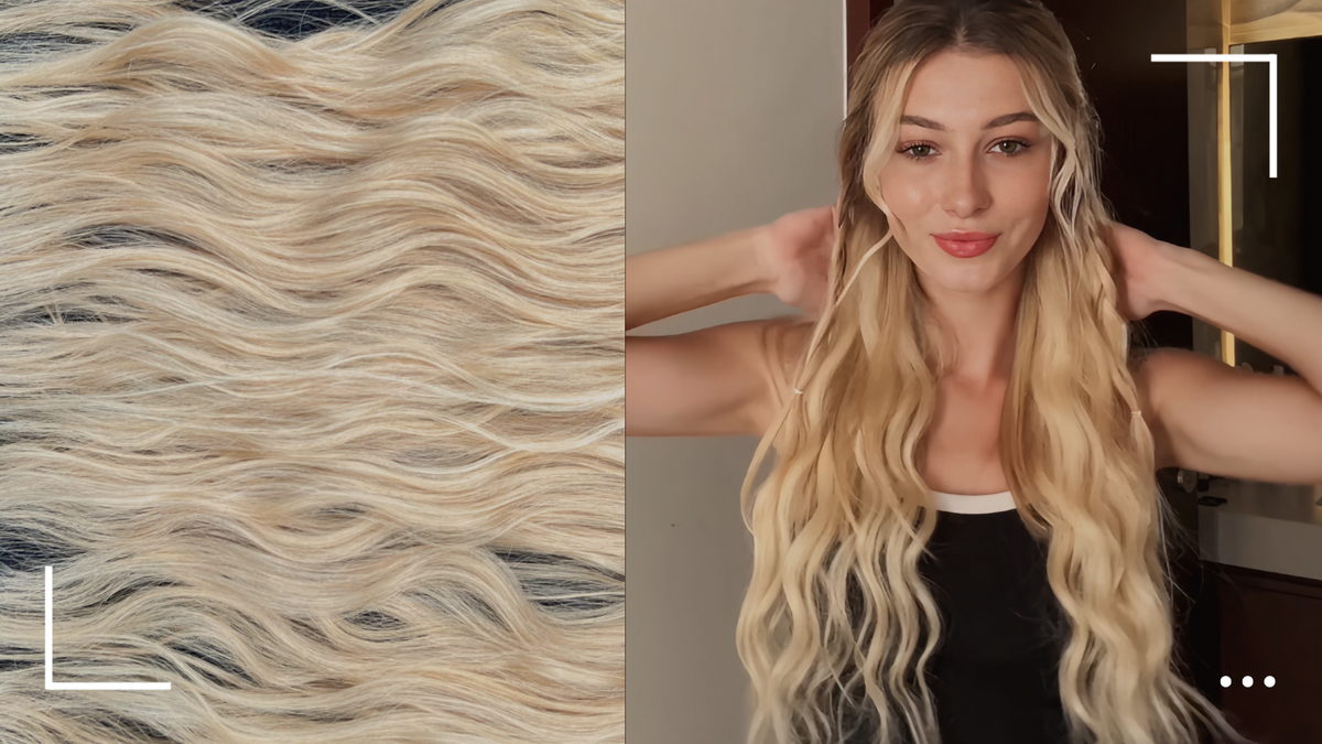 how to put hair half up half down with clip in extensions