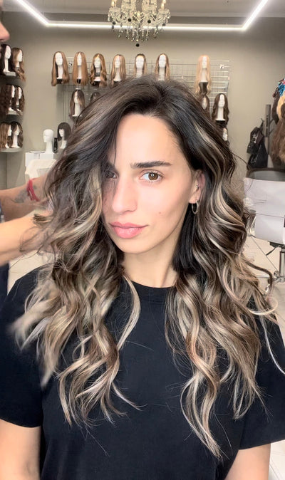 Volume Caramel Blend Highlight Hair Extensions