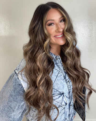 Volume Honey Highlight Blend Hair Extensions