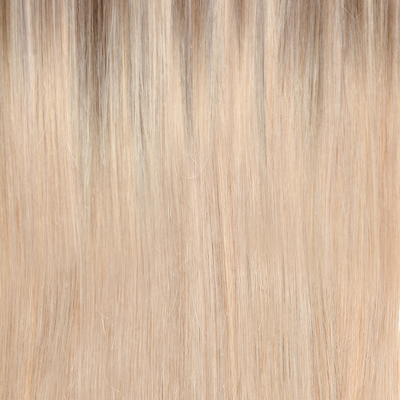 From rich beige roots to radiant light blonde tips, this extension shines naturally. Ideal for those eyeing a dimensional boost. It's a refreshing, ashy twist to our Rooted Light Blonde. 