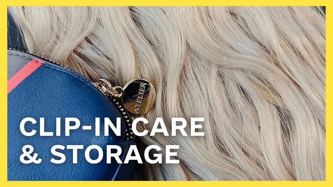 how to store clip in hair extensions