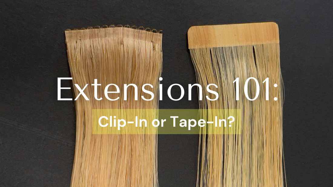 Hair Extensions 101: Clip-in, Tape-in, U-tip – Which Type for You? 1 Tape-in vs. Clip-in: Decoding the Different Types of Hair Extensions | Blog Atelier Extensions
