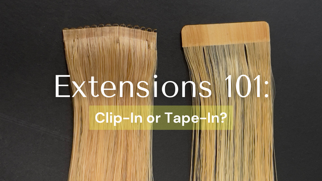 tape in or clip in hair extensions