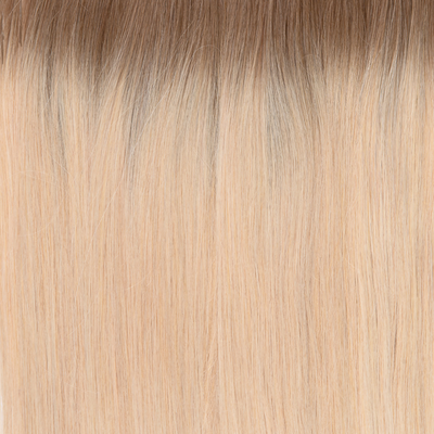 Clip-In Rooted Light Blonde Hair Extensions