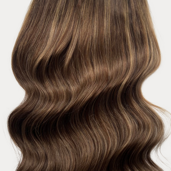 Embrace the delicate charm of our Light Brown – softly warm and naturally radiant. While it's just a touch softer than Medium Brown, explore its highlighted counterparts: Light Brown Balayage or Caramel Honey Balayage.
