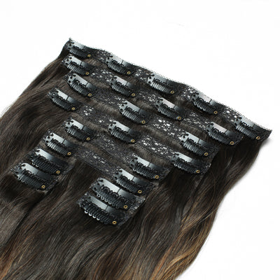 Clip-in human hair extensions buy in USA | Atelier Extensions