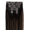 Chocolate Brown Highlight Hair Extensions- Image #3