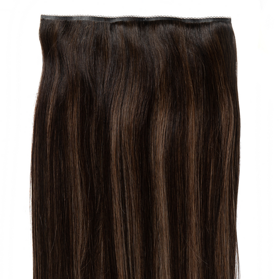 Clip-In Brown Ash Highlight Hair Extensions- Image #7