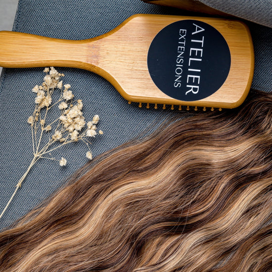 Clip-In Caramel Blend Highlight Hair Extension- Image #6
