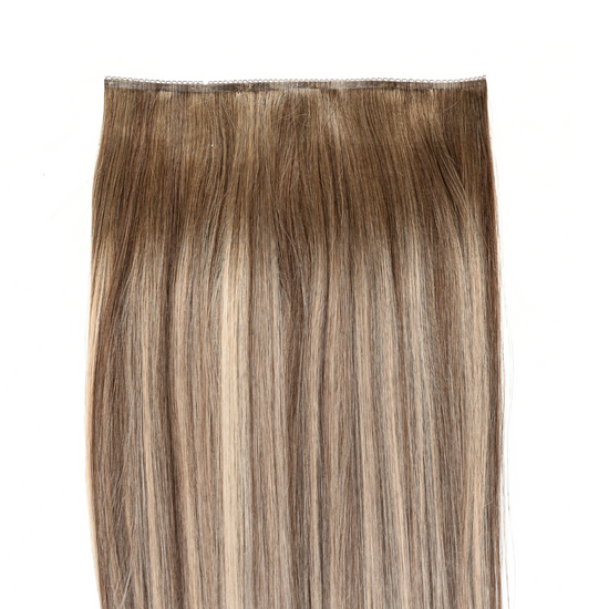 Creamy Beige Blonde Highlight Hair Extensions- Image #6