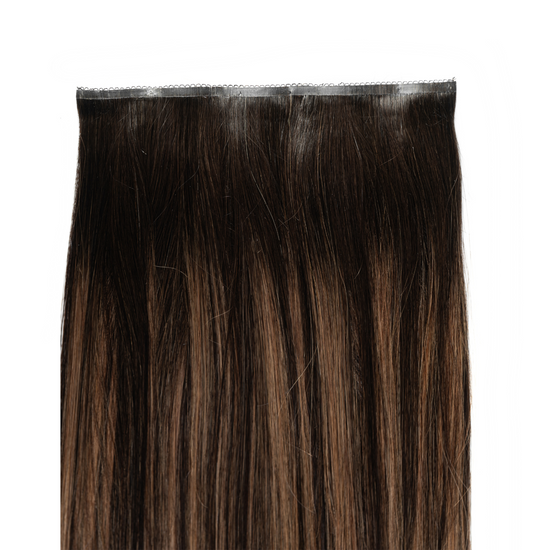 Dark Ash Highlight Hair Extensions- Image #4