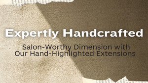 highlighted human hair extensions