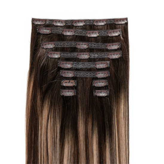 Honey Highlight Blend Hair Extensions- Image #4