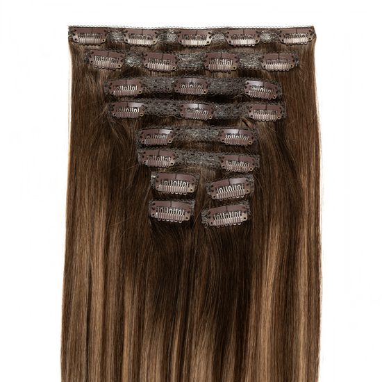 Light Brown Balayage Hair Extensions- Image #4