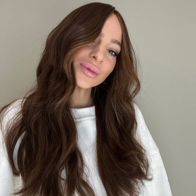 Clip-In Light Brown Hair Extensions - hover image