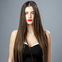 Medium Golden Highlight Hair Extensions- Image #6