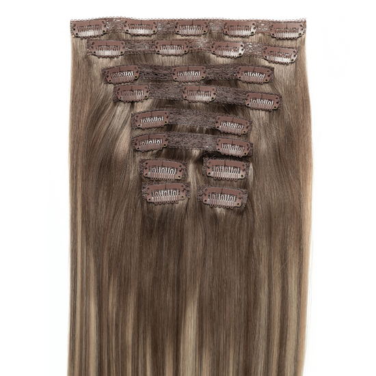 Pearl Blonde Balayage Hair Extensions- Image #4