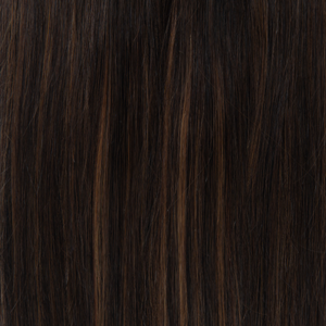 Clip-In Brown Caramel Highlight Hair Extensions