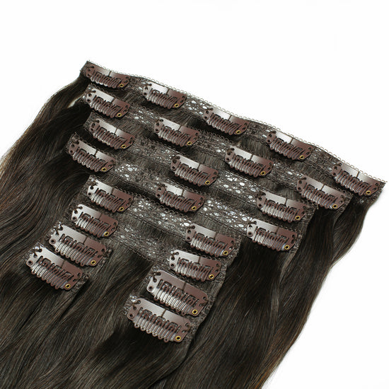 Brown Caramel Highlight Hair Extensions- Image #4